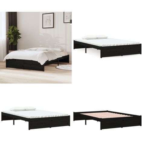Giroletto in Legno Massello 120x190 cm Small Double - Letto in legno - Letto con doghe