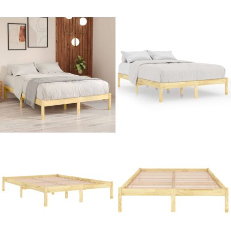 Giroletto in Legno Massello 120x190 cm Small Double - Letto in legno - Letto da camera