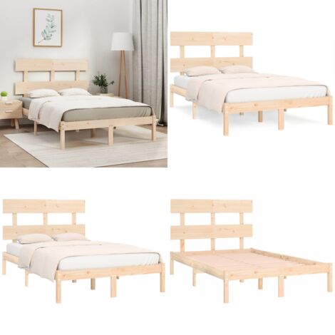 Giroletto in Legno Massello 120x200 cm - Letto in legno - Testiera per letto
