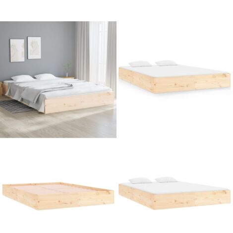 Giroletto in Legno Massello 180x200 cm Super King - Letto in legno - Letto con doghe