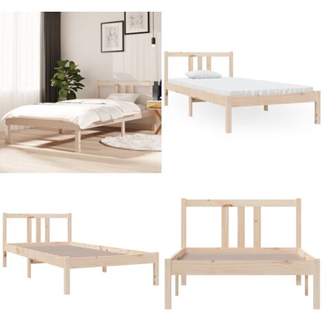 Giroletto in Legno Massello 90x190 cm Single - Letto singolo - Giroletto in legno