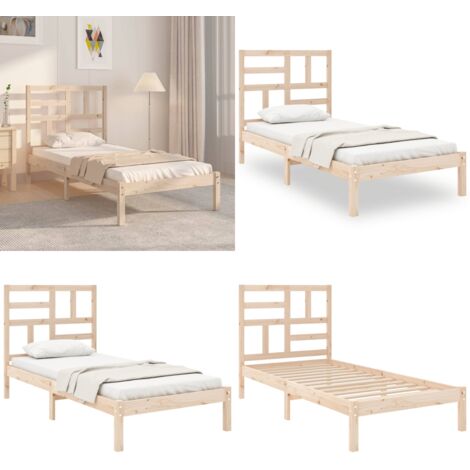 Giroletto in Legno Massello 90x190 cm Single - Letto singolo - Giroletto in legno