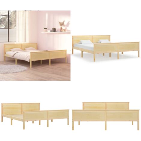 Giroletto in Legno Massello di Pino 180x200 cm - Letto in legno - Letto in pino