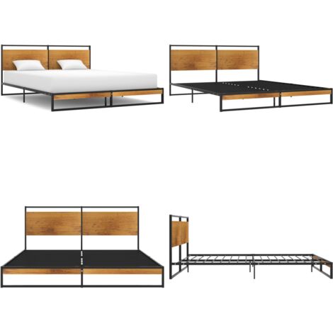 Giroletto in Metallo 140x200 cm - Letto in metallo - Letto a doghe