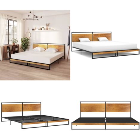 Giroletto in Metallo 200x200 cm - Letto in metallo - Letto a doghe