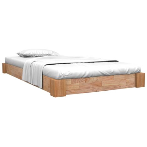 Giroletto, Letto per adulti in Legno Massello di Rovere 120x200 cm vidaXL 6501