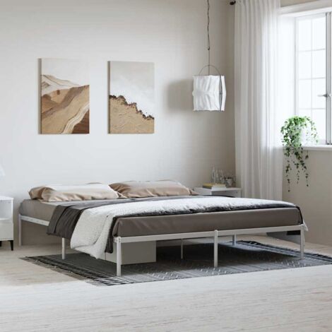Giroletto Metallo Bianco 183x213 cm vidaXL