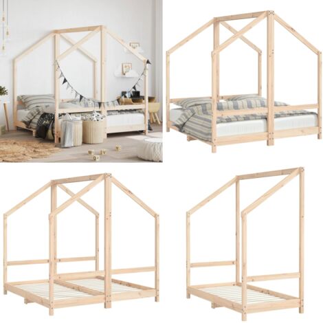 Giroletto per Bambini 2x(70x140) cm in Legno Massello di Pino - Letto per bambini - Letto in legno