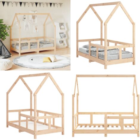 Giroletto per Bambini 70x140 cm in Legno Massello di Pino - Letto per bambini - Giroletto in legno