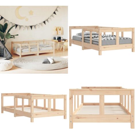 Giroletto per Bambini 70x140 cm in Legno Massello di Pino - Letto per bambini - Letto in legno