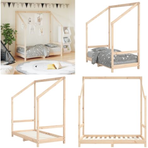 Giroletto per Bambini 70x140 cm in Legno Massello di Pino - Letto per bambini - Letto in legno