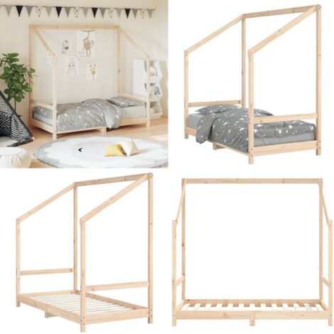 Giroletto per Bambini 80x160 cm in Legno Massello di Pino - Letto per bambini - Letto in legno
