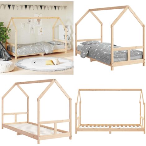 Giroletto per Bambini 80x200 cm in Legno Massello di Pino - Letto per bambini - Letto in legno