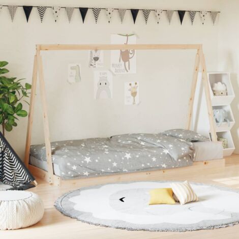 Letto per bambini 90x190 cm in legno bianco con cassettone inferiore e 3  vani - Dargel