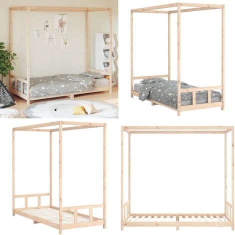 Giroletto per Bambini 90x200 cm in Legno Massello di Pino - Letto per bambini - Giroletto in legno
