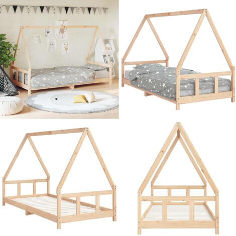 Giroletto per Bambini 90x200 cm in Legno Massello di Pino - Letto per bambini - Letto a casa