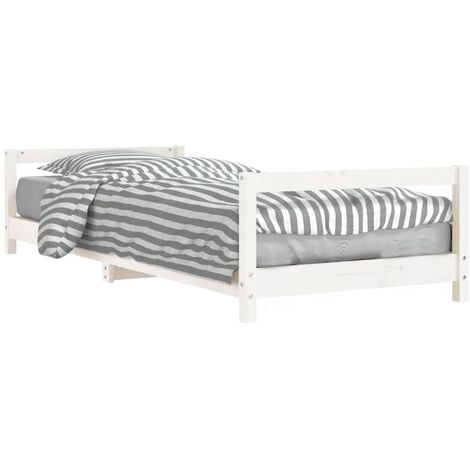 Giroletto per Bambini Bianco 80x200cm in Legno Massello di Pino vidaXL