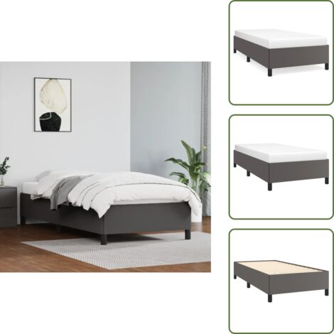 Giroletto per camera da letto - vidaXL Giroletto Grigio 80x200 cm in Similpelle - Giroletto in compensato