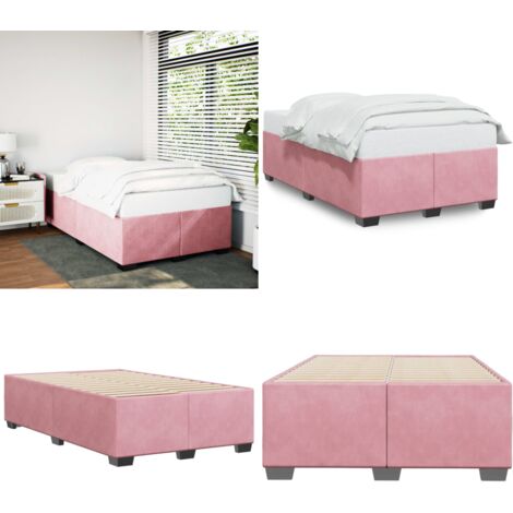 Giroletto Rosa 120x200 cm in Velluto - Materasso - Letto