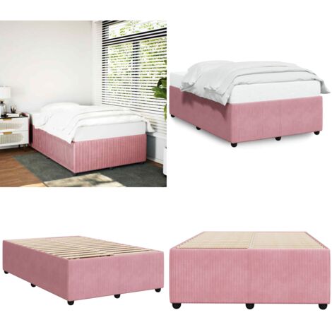 Giroletto Rosa 120x200 cm in Velluto - Materasso - Letto