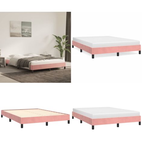 Giroletto Rosa 140x190 cm in Velluto - Materasso - Velluto Rosa