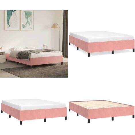 Giroletto Rosa 140x200 cm in Velluto - Materasso - Velluto