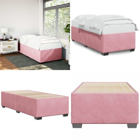 Giroletto Rosa 80x200 cm in Velluto - Materasso - Letto