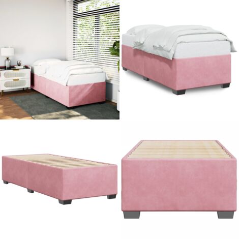 Giroletto Rosa 90x200 cm in Velluto - Materasso - Velluto