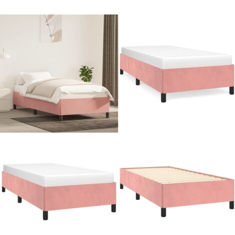 Giroletto Rosa 90x200 cm in Velluto - Materasso - Velluto Rosa