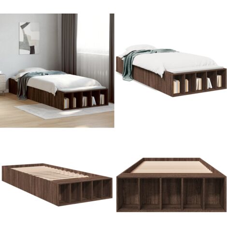 Giroletto Rovere Marrone 75x190 cm in Legno Multistrato - Letto con giroletto - Giroletto in legno multistrato