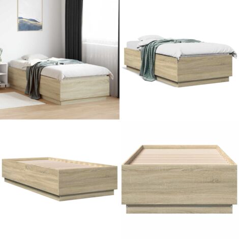 Giroletto Rovere Sonoma 100x200 cm in Legno Multistrato - Materasso per camera da letto - Letto in legno multistrato