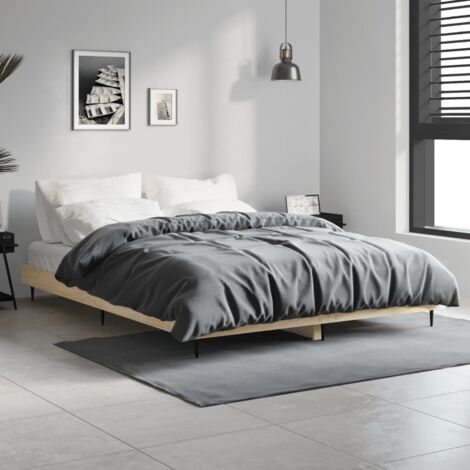 Giroletto Rovere Sonoma 135x190 cm in Legno Multistrato vidaXL