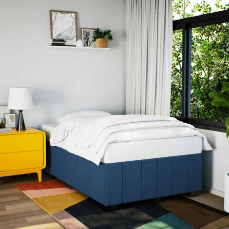 Giroletto senza Materasso Blu 120x200 cm in Tessuto vidaXL