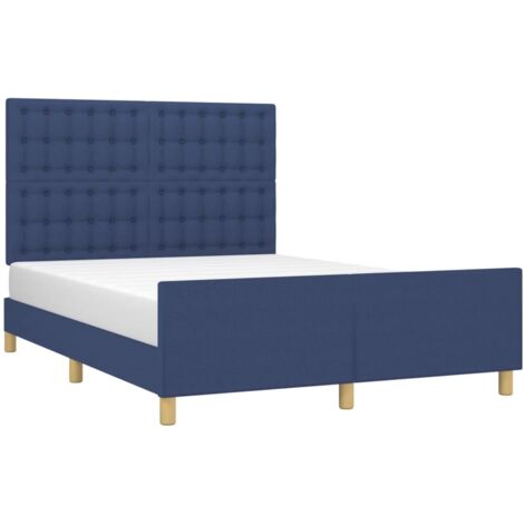 Giroletto senza Materasso Blu 140x200 cm in Tessuto vidaXL