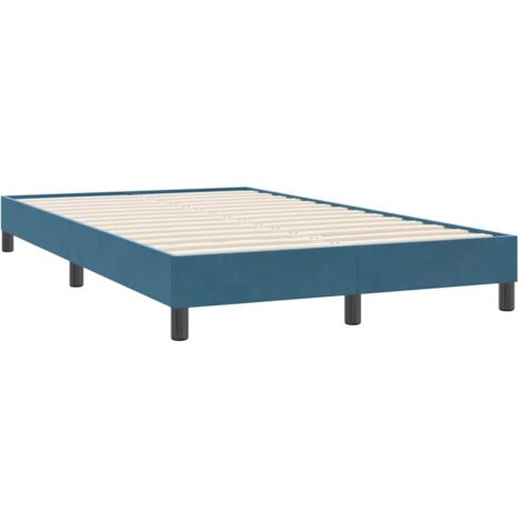 Giroletto senza Materasso Blu Scuro 120x220 cm in Velluto vidaXL