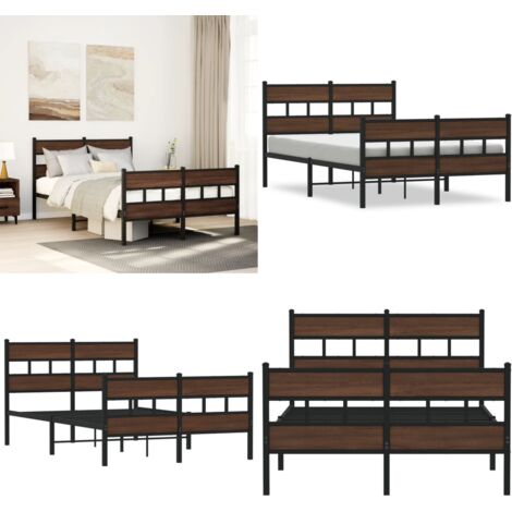 Giroletto senza Materasso con Testiera e Pediera 120x200 cm - Letto con testiera - Letto con pediera