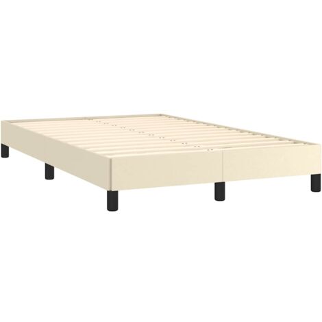 Giroletto senza Materasso Crema 120x190 cm Similpelle vidaXL