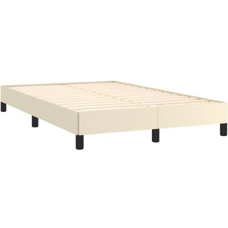 Giroletto senza Materasso Crema 120x190 cm Similpelle vidaXL