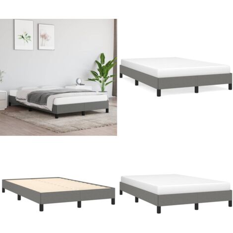 Giroletto senza Materasso Grigio Scuro 120x190 cm in Tessuto - Letto in tessuto - Materasso per letto