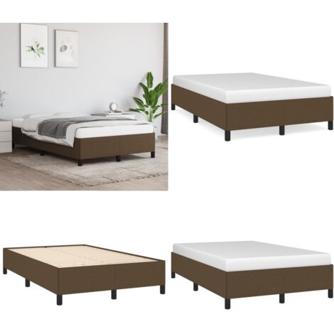 Giroletto senza Materasso Marrone Scuro 120x200 cm Tessuto - Materasso - Letto