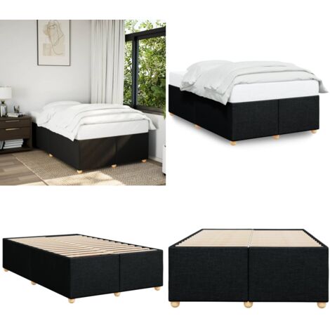Giroletto senza Materasso Nero 120x200 cm Tessuto - Materasso per letto - Letto con doghe
