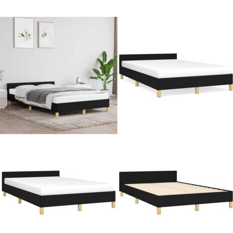 Giroletto senza Materasso Nero 120x200 cm Tessuto - Materasso per letto - Letto con testiera
