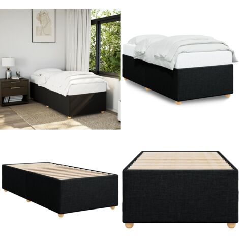 Giroletto senza Materasso Nero 80x200 cm Tessuto - Materasso per letto - Letto con doghe