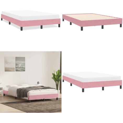 Giroletto senza Materasso Rosa 120x210 cm Velluto - Materasso - Letto