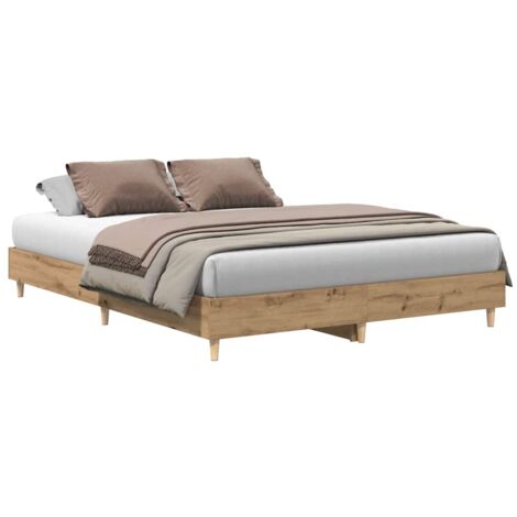 Giroletto senza Materasso Rovere Artigianale 140x200 cm vidaXL