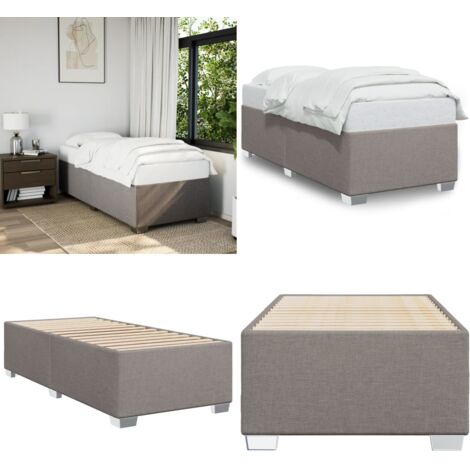 Giroletto senza Materasso Tortora 100x200 cm in Tessuto - Materasso per letto - Letto con doghe