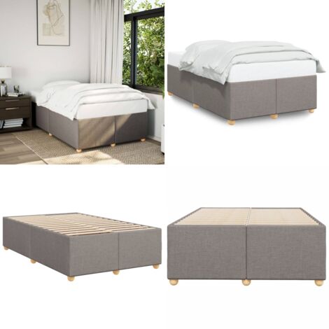 Giroletto senza Materasso Tortora 120x190 cm Tessuto - Materasso per letto - Letto con doghe