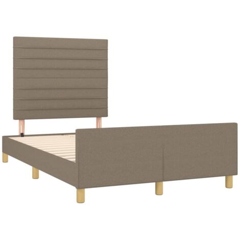 Giroletto senza Materasso Tortora 120x190 cm Tessuto vidaXL