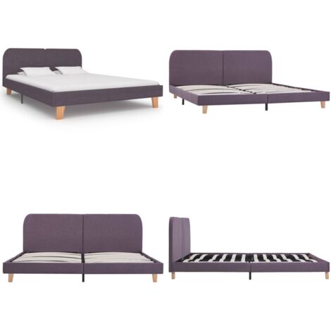 Giroletto senza Materasso Tortora 180x200 cm in Tessuto - Giroletto tortora - Giroletto con testiera