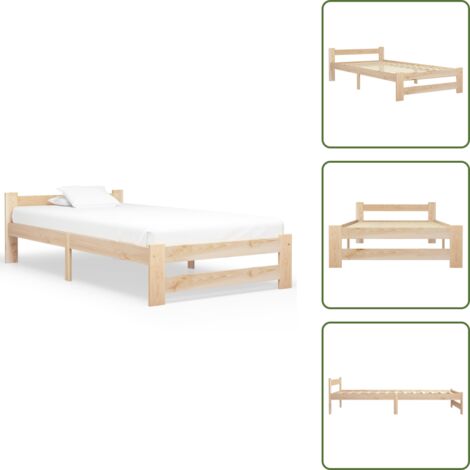 Giroletto senza materasso - vidaXL Giroletto senza Materasso 100x200 cm in Legno Massello di Pino - Letto con doghe